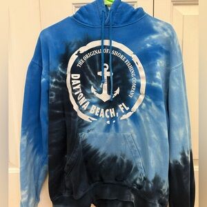 Blue Tie-Dye Hoodie